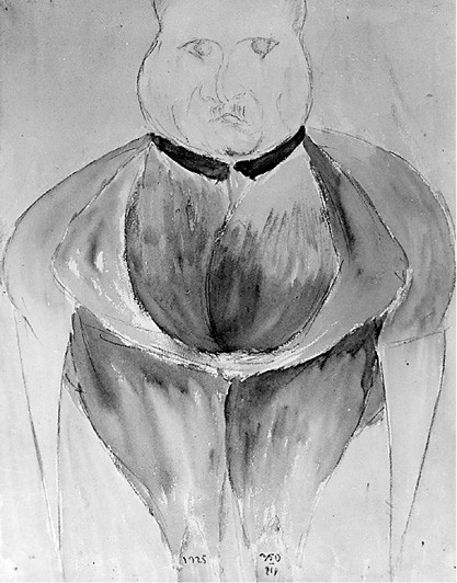 Portret karykaturalny Floriana Spychalskiego Portret karykaturalny Floriana Spychalskiego
